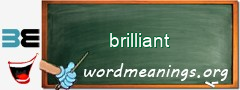 WordMeaning blackboard for brilliant